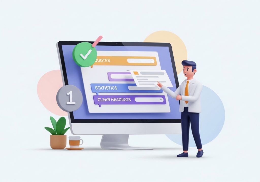 Optimizing content structure for generative engine visibility