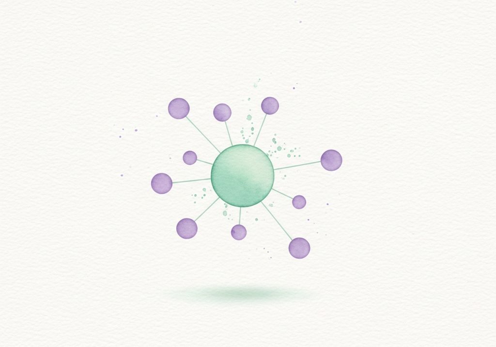 An abstract representation of building local citations and backlinks for a multi-location SEO strategy.