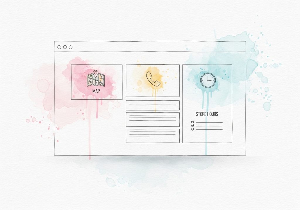 An illustration of a location-specific webpage layout, a key part of managing SEO for multiple locations.