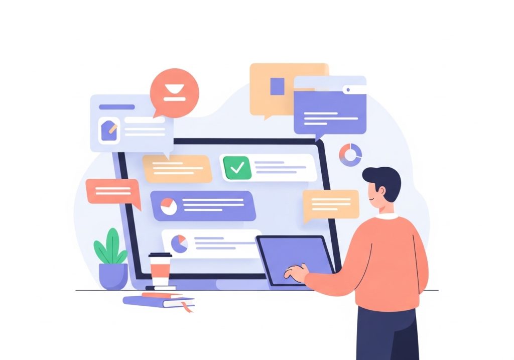 Illustration showing how to choose a compelling subject line for a guest post pitch email.