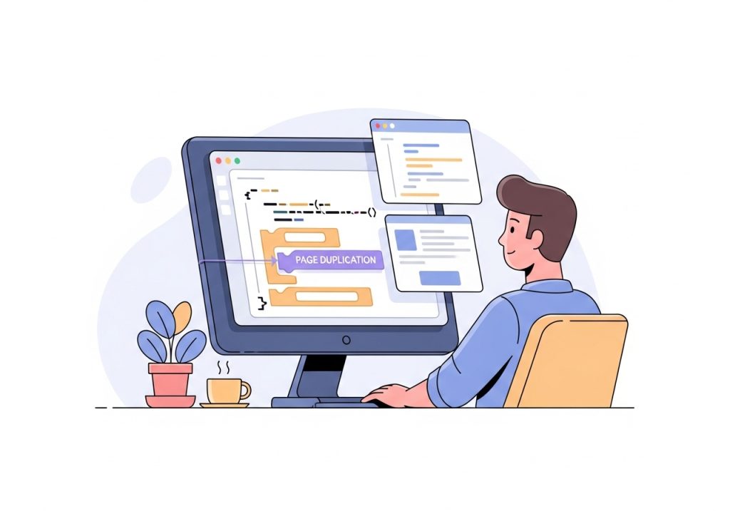 An illustration symbolizing adding custom PHP code to a WordPress theme's functions.php file.