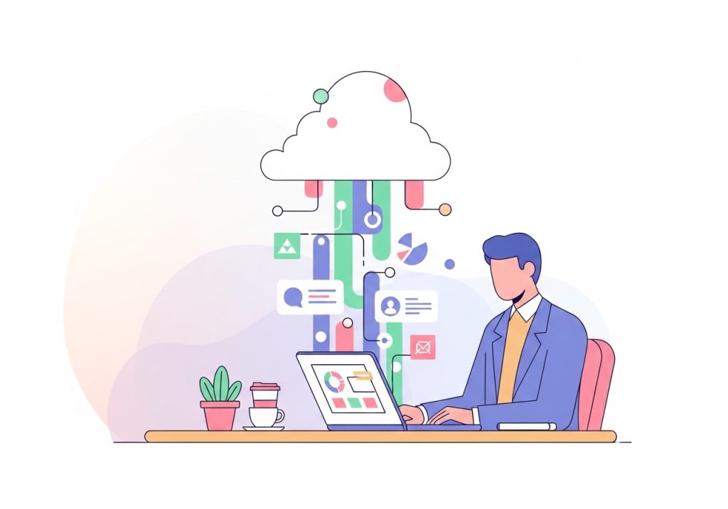 An illustration showing how content automation helps an agency scale its marketing efforts.